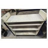 4 Shelf Wood Shop Cart 14" W x 40" L