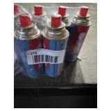 8 bottles of butane fuel
