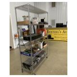 Rolling Cart w/ 5 Shelves, NOT CONTENTS
