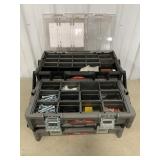 2 Husky Stackable Organizers w/ Various Parts/Pcs