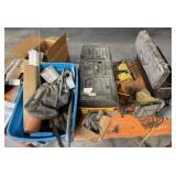 Lg Lot of Toolboxes, Lights, and Hand Tools