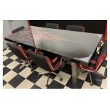 Hot Rod Table w/6 chairs