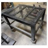 Rolling cart w/ Expanded Metal Top