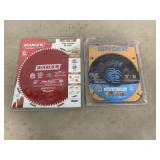 lot of 2 - 10" & !2" Fine Finish Blades