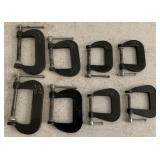 lot of 8 Cincinnati Tool. Co. C Clamps