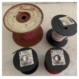 4 Spools of Insulated Wire/Copper