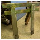 2 Wooden Sawhorses