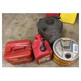 4 Gas Cans (Possibly Metal)