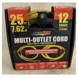 25 ft Multi Outlet Extension Cord