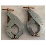 lot of (2) 4 1/2 D Kant Twist Clamps