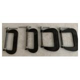 4 pcs- No. 55 & 56 Cincinnati Tool Co. C Clamps