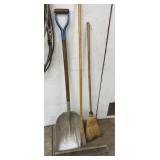 Lot of Brooms & Shovel
