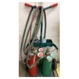Gas Cutting Torch, Bottles, Accessories