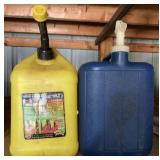 (2)- 5 Gallon Diesel Can & Coleman Container