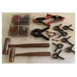 15 + Hammers/Clamps/Ratchet Tie Downs