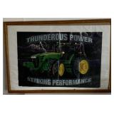 Framed John Deere Thunderous Power Ad