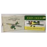 2 John Deere Airplane Banks