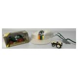 4 pcs- John Deere/Oliver Hat, Plow, Tractors