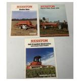 3 Hesston Brochures-Baler, Windrowers