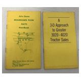 2 pcs- John Deere Sales & Plow Handbook