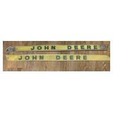 2 John Deere Tractor Aluminum Labels