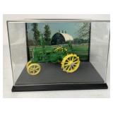 John Deere Die Cast Tractor w/ Plastic Showcase