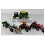 6 pcs-1/64 Scale John Deere/Case/AC toys
