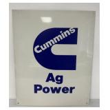 Dual Sided Cummins Ag Power Metal Sign