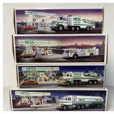 4 Hess Trucks 1988, 1989, 1990, 1991