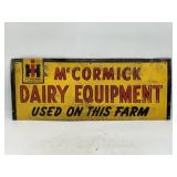 IH Dairy Equipment Tin Tacker Partial Sign