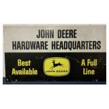 John Deere Hardware Headquarters Masonite Sign