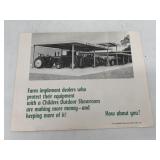Outdoor Showroom Sheet for JD Dealers