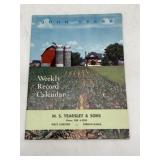 John Deere Weekly Record Calendar from MS Yearsley