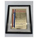 CB Hoober Patriotic Plaque