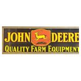 Orginal John Deere 6 Ft x  Ft  Porcelain Sign