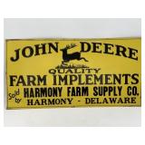 John Deere Tin Tacker Sign from DE