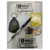 6 Pcs. John Deere Worley Equipment Advertising