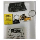 5 Pcs. John Deere Worley Equipment Advertising