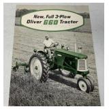 Oliver 3-Plow Oliver 660 Tractor Brochure