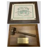 Lot of 2 Worley Equipment Dealer Plaques