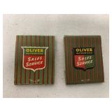 (2) Oliver Matchpacks