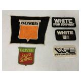(5) Oliver White Patches