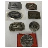 (7) MF/Deutz-Allis/Avco/Agco Buckles/Ornaments