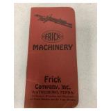 1948/1949 Frick Machinery Pocket Tablet