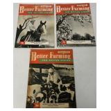 (3) Better Farming for Better Living Magazines