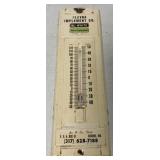 White Farm Equipment Metal Thermometer