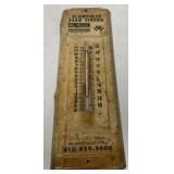 White Farm Equipment Metal Thermometer