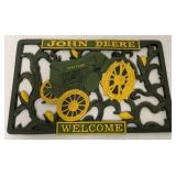 Heavy Cast Metal John Deere Welcome Mat