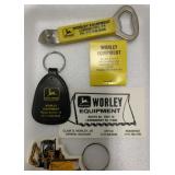 5 Pcs. John Deere Worley Equipment Advertising
