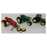3 Pcs-John Deere/Oliver/Massey Harris Toys